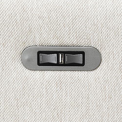 Miniatura 8 de Sofá modular reclinable eléctrico en forma de L, sillón reclinable de cine en casa, sofá con puerto USB para sala de estardormitorio, tela de lino