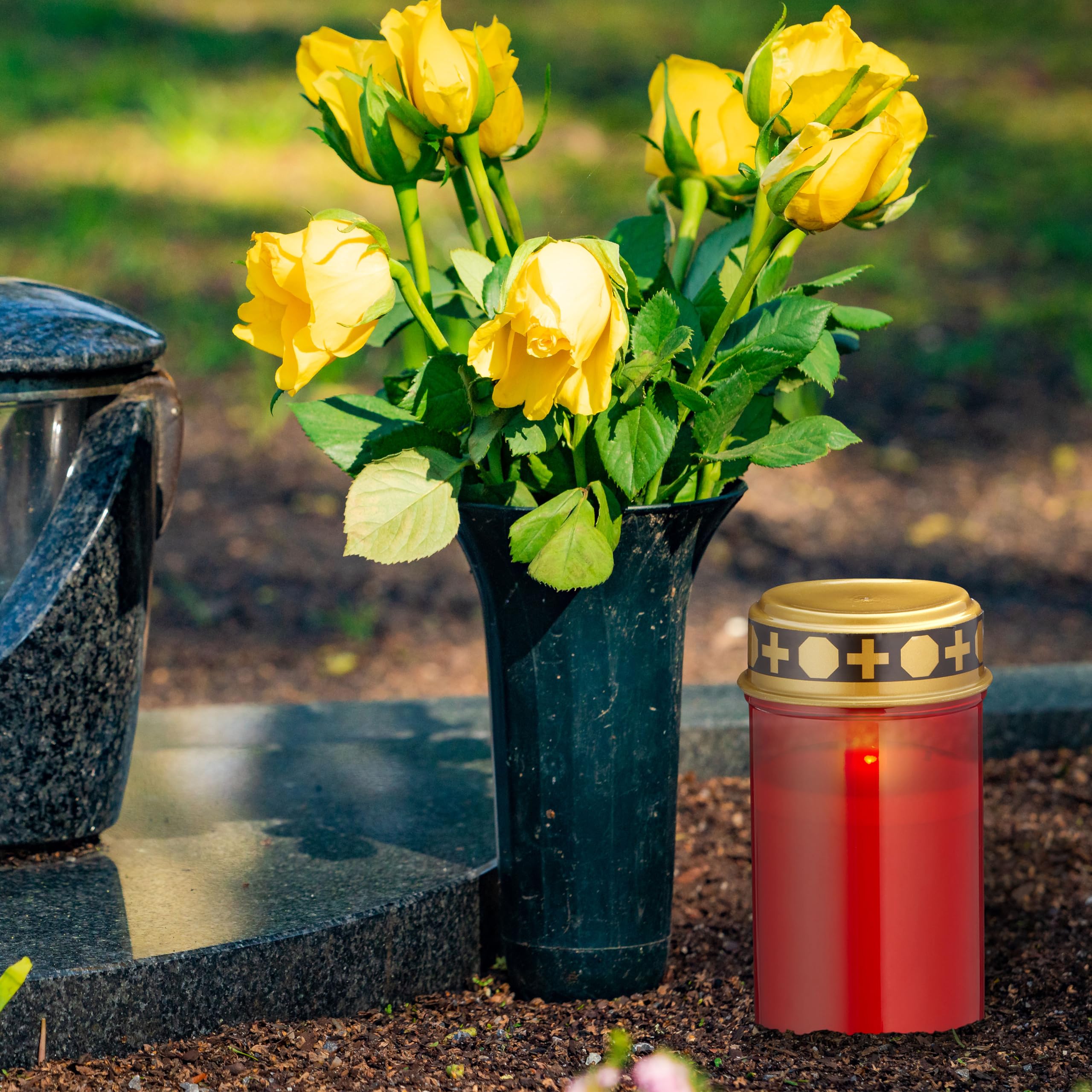 Lapidi In Ceramica Lampade Votive Per Lapidi, Tombe E Cappelle - Foto 6