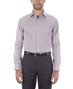 Van Heusen Mens Dress Shirt Regular Fit Flex Collar Check