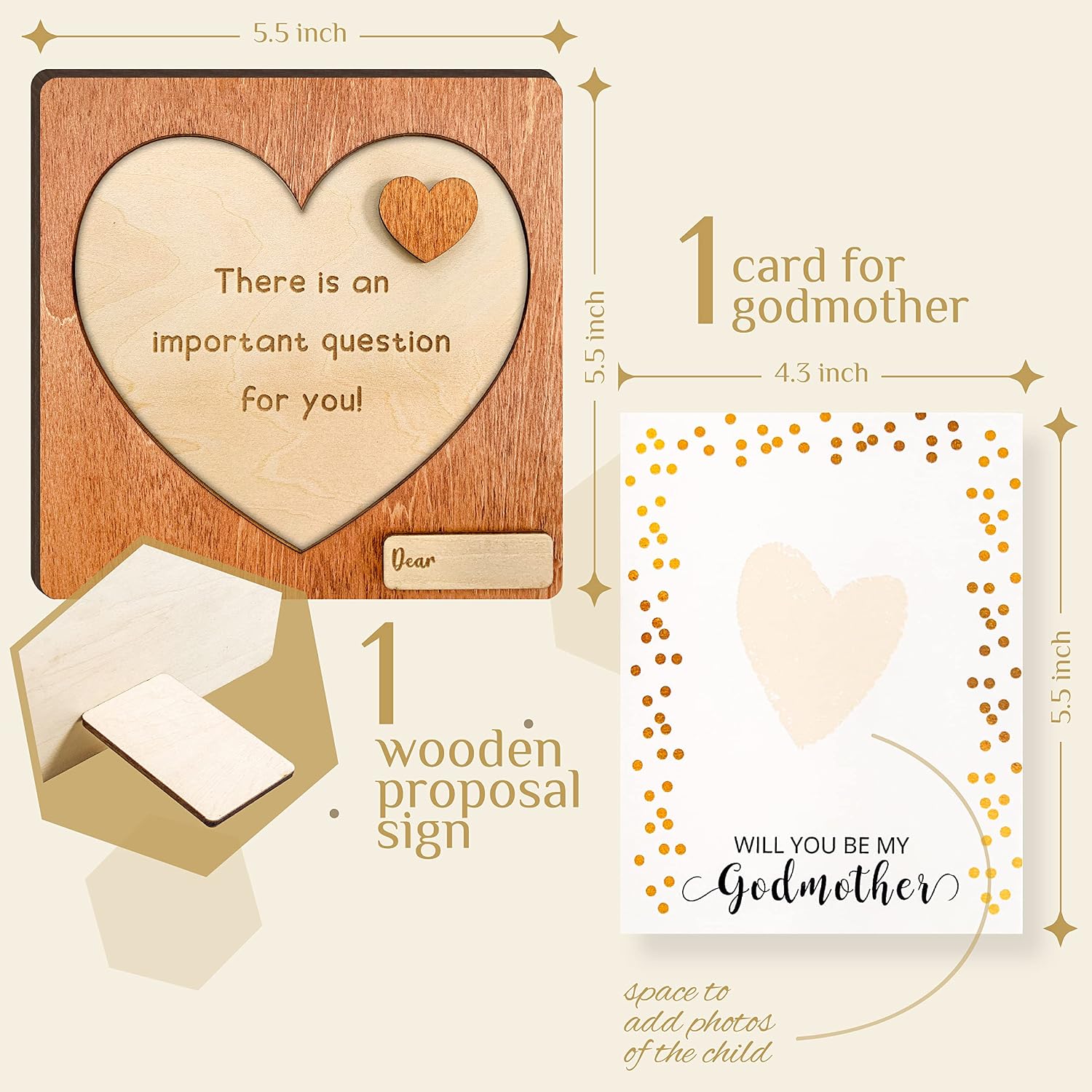 97 Decor Will You Be My Godmother Proposal Gift - Godmother Gifts from Godchild, Gifts for Godmother, Fairy Godmother Card, God Mom Proposal Puzzle Asking Card for Baptism