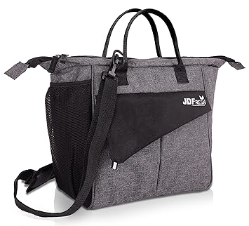 Lunch Bags for Office Men & Women, Lightweight Aluminum Insulated Tiffin Bag for Office and Outdoors, Aluminum Coated Inside for Long time Heat Insulation and Waterproofing Grey