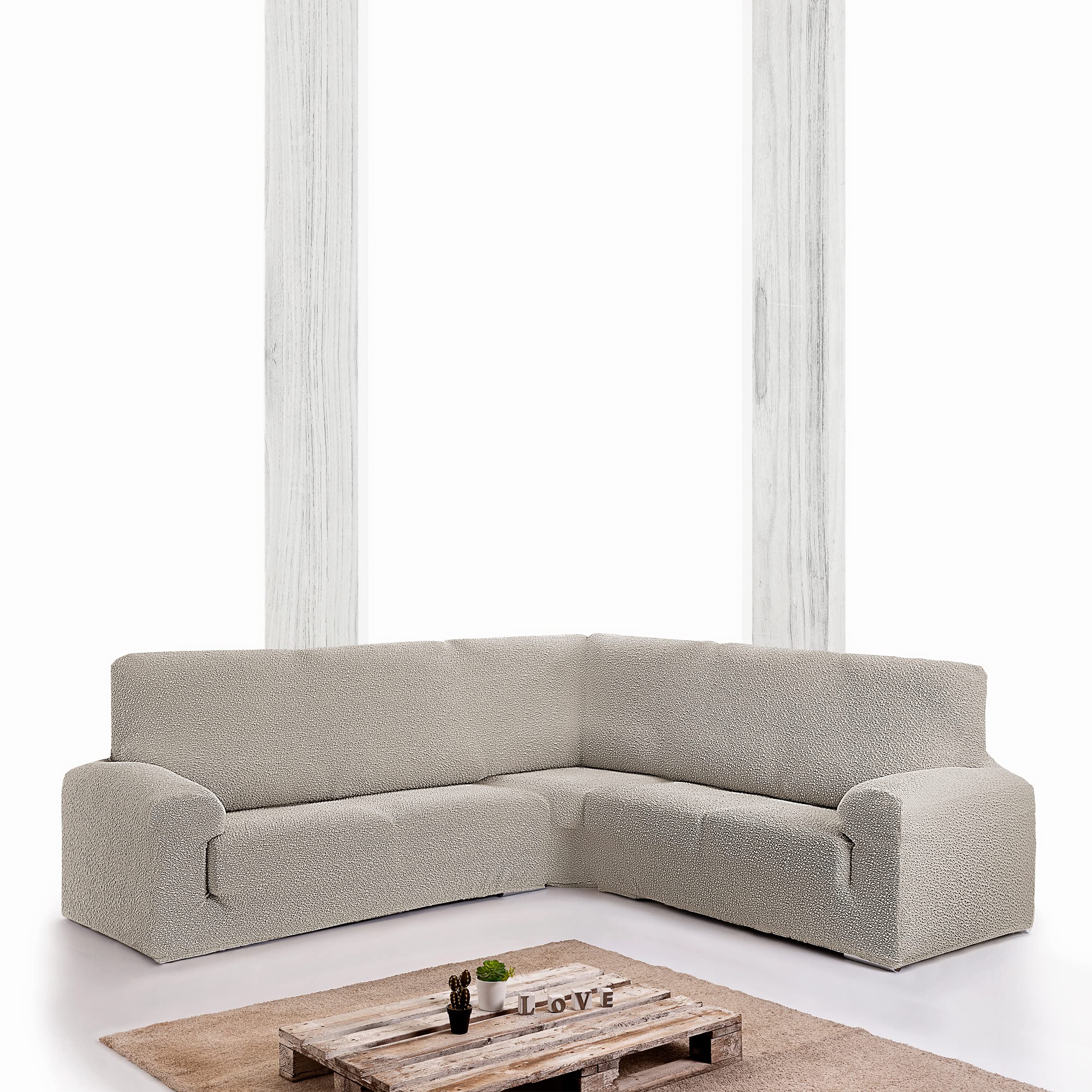 Copridivano angolare realizzato in tessuto adattabile Spongy misura normale (fino a 450 cm) - Colore 00