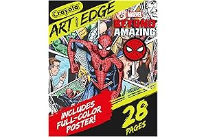 Crayola Spiderman Enhanced Coloring Art for Marvel Superfans