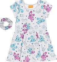 Vista 1 de Nickelodeon Blue's Clues - Vestido de manga corta para niñas con color gris claro