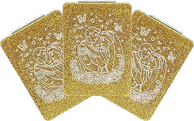 12 Pcs Bridal Wedding Shower Compact Mirror Square Glitter Pu Leather Makeup Mirror Recuerdos De Mis AÃ±os Birthday Party Favors