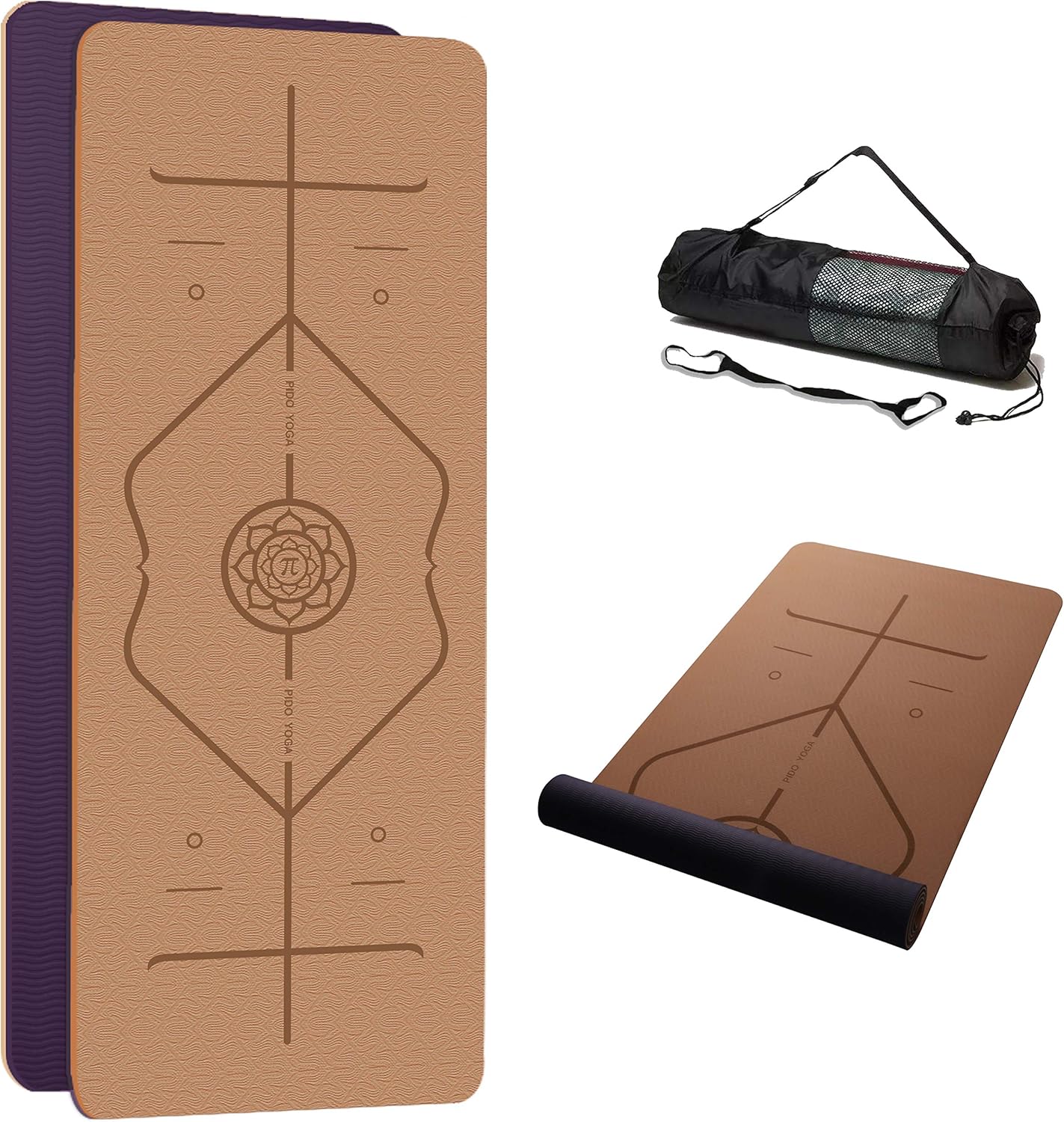 wwww PIDO Yoga Mat TPE Eco Friendly Sticky Non Slip