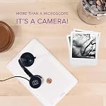Plugable USB Digital Microscope 250x, 2MP Micro Camera with Flexible Arm Stand - Handheld USB & USB-C Microscope, Windows, Mac, ChromeOS, Linux, Android, iPad Compatible