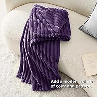 Vista 212 de Bedsure GentleSoft Twin Blanket for Couch - Cozy Soft Blankets for Women, Cute Small Fleece Throws for Girls, Light Grey, 60x80 Inches