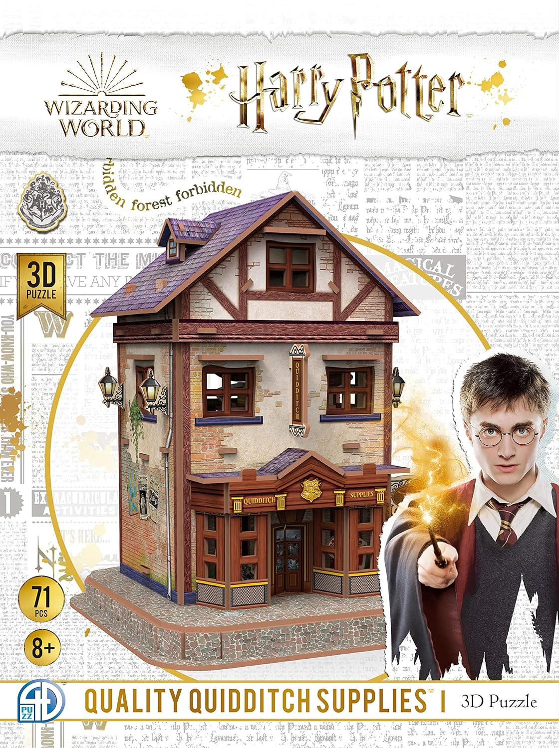 Asmodee Puzzle 3D Harry Potter Magasin de Quidditch: Construction Immersive et Ludique - Image secondaire