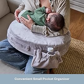 My Brest Friend Super Deluxe Nursing Pillow Cover - Slipcovers for Baby - Adjustable Fit, Easy Care, Durable - Nursing Pillow Not Included, Sandstone