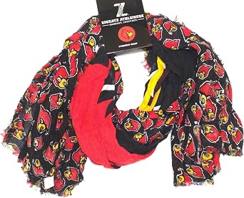 Zoozatz Louisville Cardinals Oversized Team Logo Scarf
