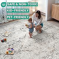 Vista 7 de Bloom Rugs - Alfombra caminera Caria lavable, antideslizante, de 3,05 m, color marfil/gris/caramelo tradicional, para entrada, pasillo, baño