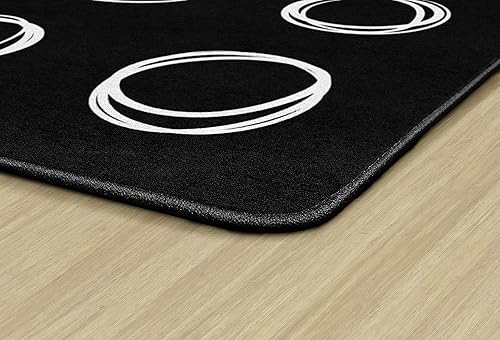 Miniatura 4 de Flagship Carpets Circle Sampler - Alfombra educativa abstracta para niños y profesores, calidad duradera para escuelas, preescolar, guardería y