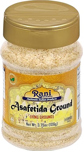 Vista 73 de Rani Asafetida (Hing) Molida de 3.75 oz (106 g) Apto para gluten, tarro de PET ~ Todo natural Sin sal Vegano Sin OMG Especias indias