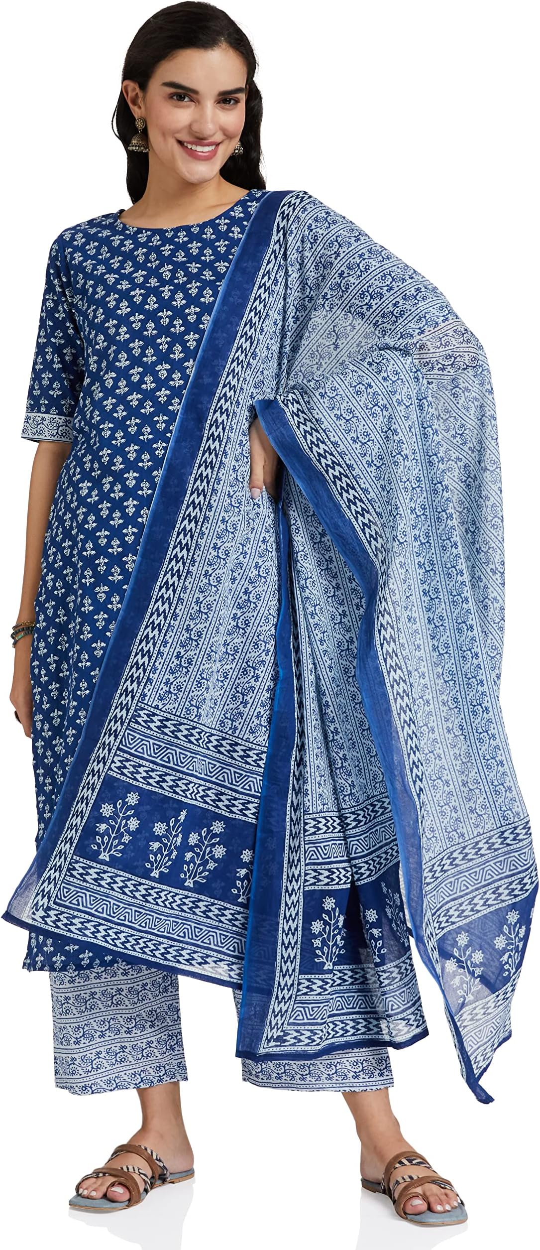 AyuktaWomen's Cotton Salwar Suit Set