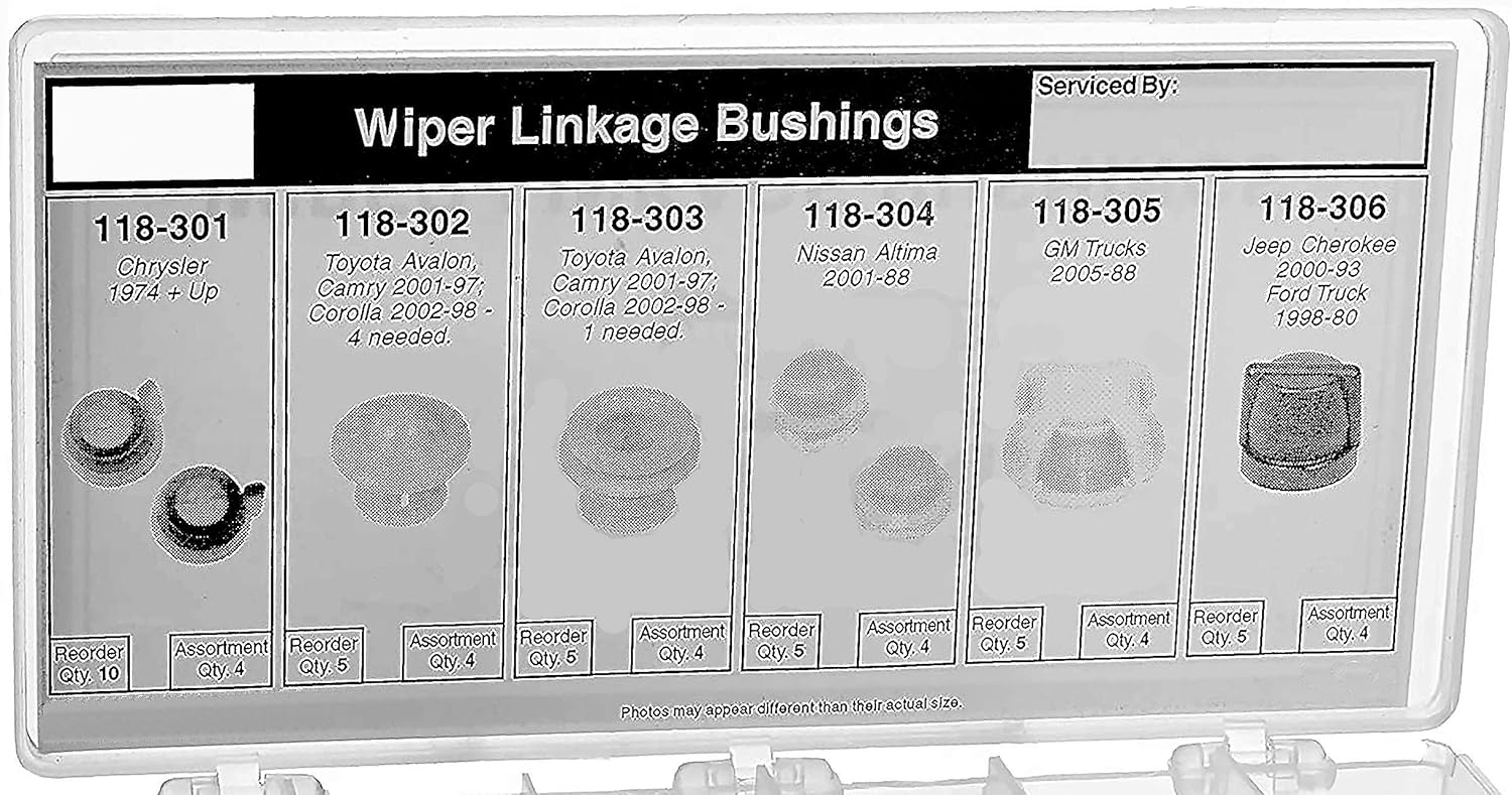 APDTY 141314 Windshield Wiper Linkage Replacement Bushings Maintenance Tray Kit (See Description For Full Details)