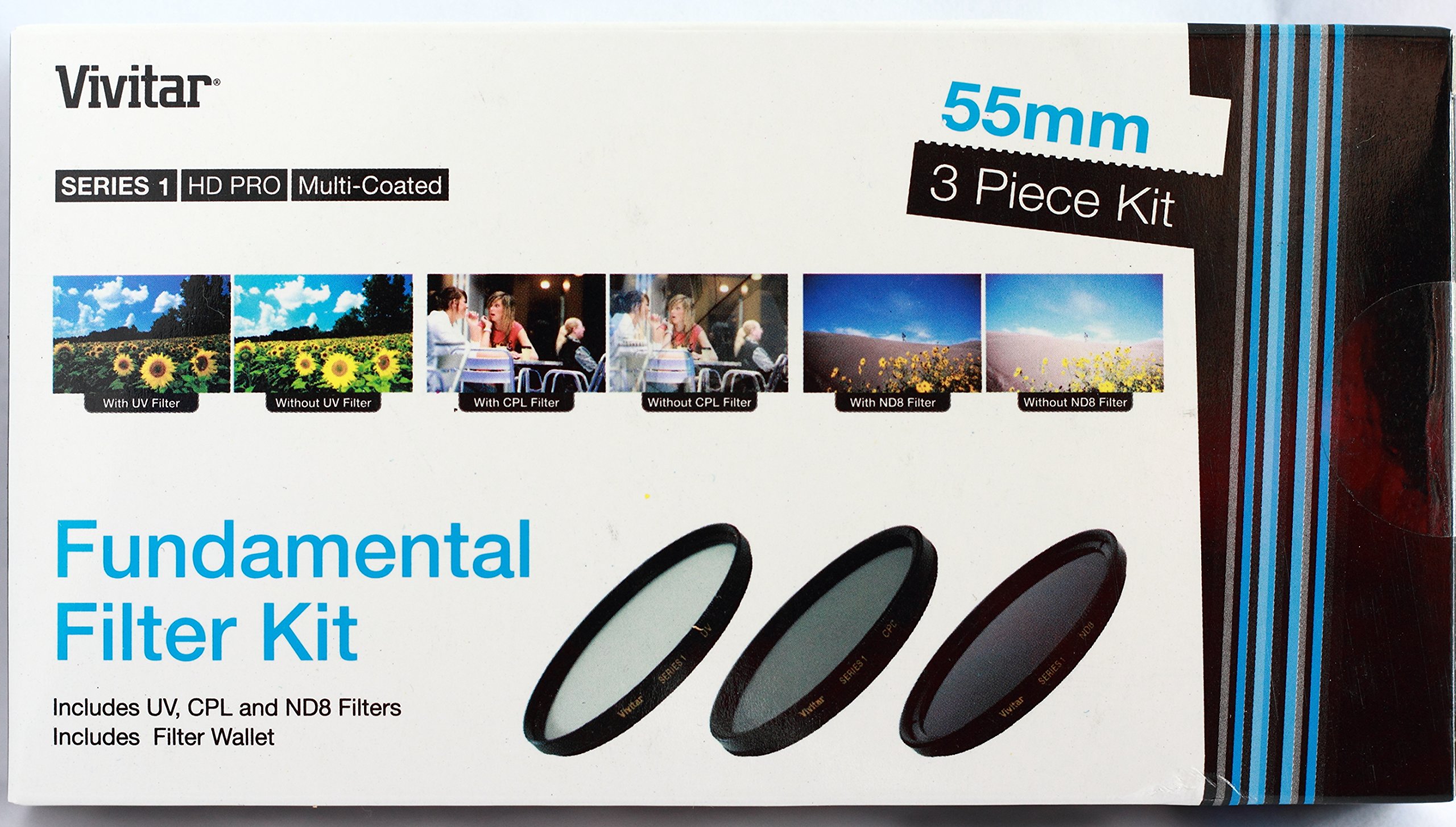 Amazon.com : Vivitar 3-Piece Multi-Coated HD Filter Set (55mm UV