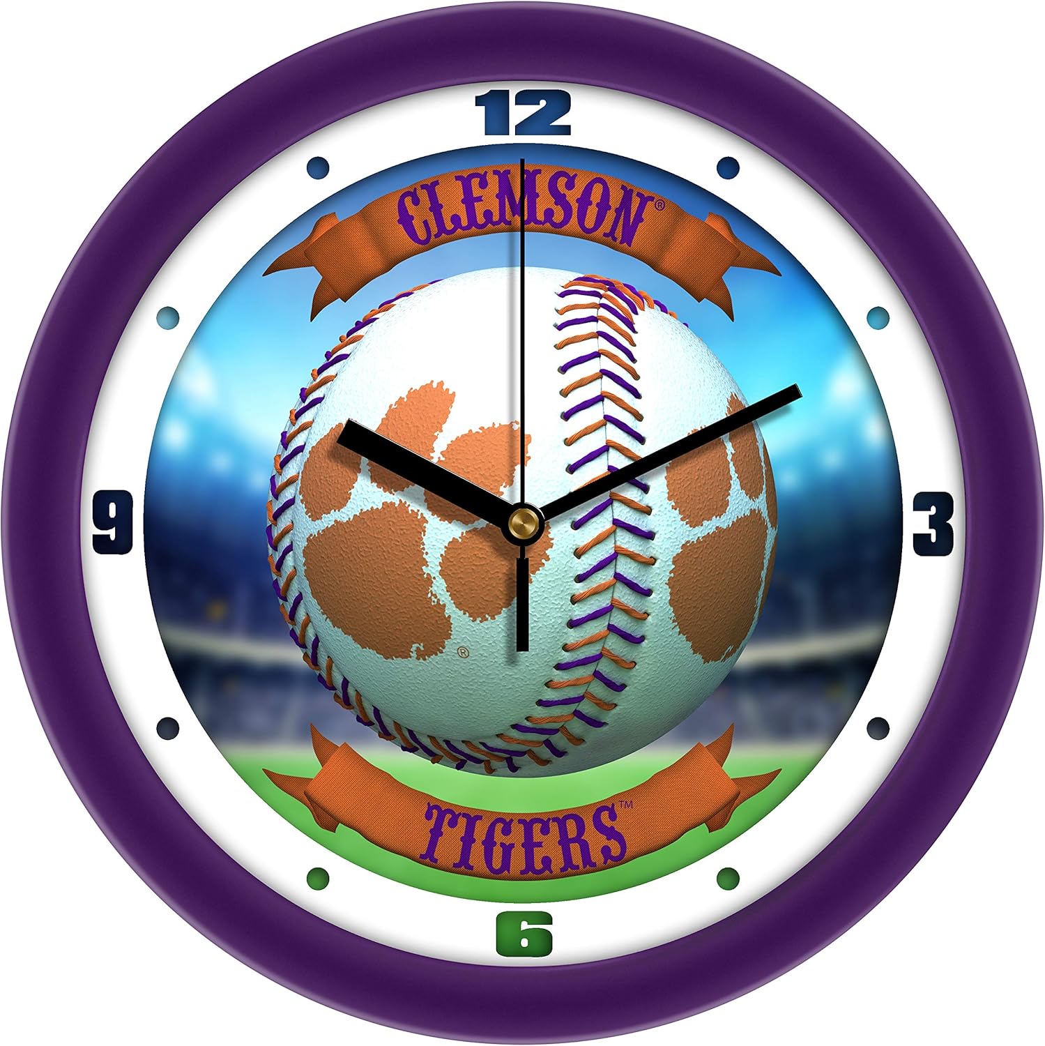 Clemson Tigers - Home Run Wall Clock