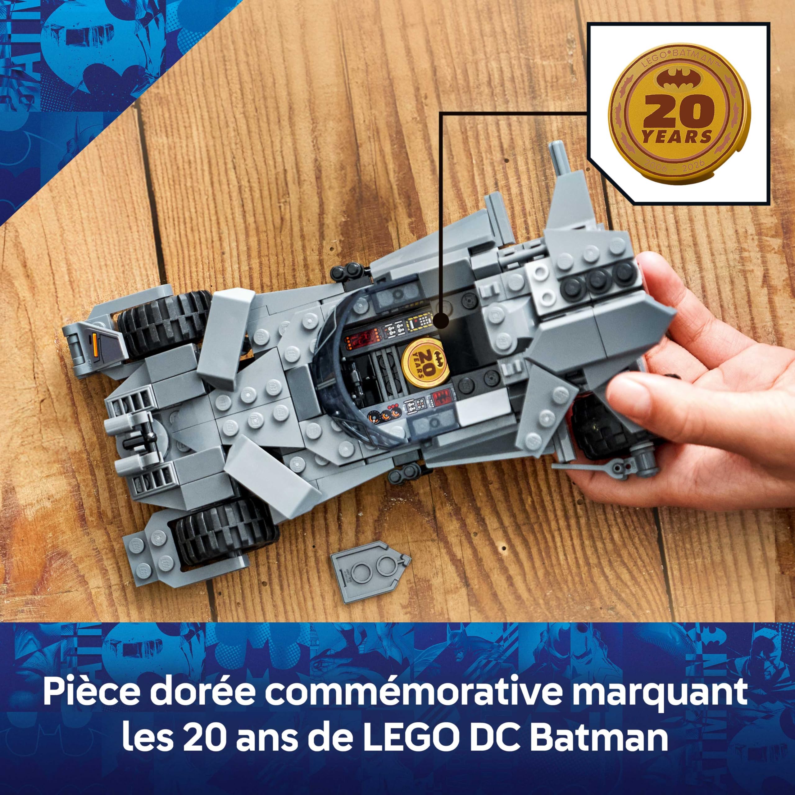 LEGO DC Batman La Batmobile de Batman v Superman - Jouet Voiture - Maquette Collector de Super-Héros avec Minifigurine - Idée de Cadeau d'anniversaire pour Garçon dès 9 Ans ou Ado Fan du Film 76331