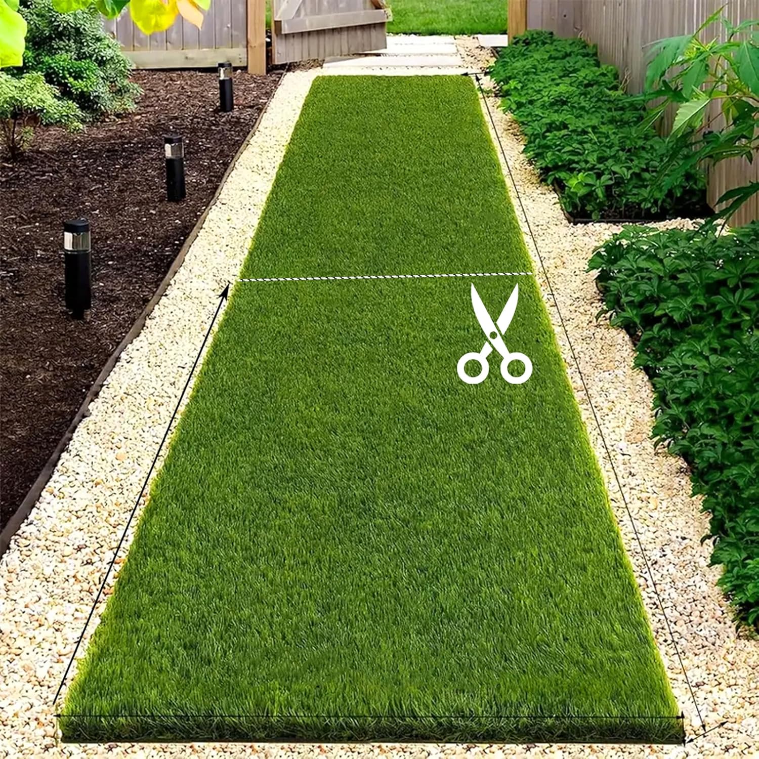 Generic 40ft x 3ft Green Artificial Grass Mat, Golf Mat, 3cm Pile Height, Realistic Look, Sturdy Rubber Backing, Comfortable Texture, Indoor/Outdoor Use