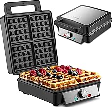 XXL 4 Waffle Irons 1200 Watt Waffle Maker Panini Grill Waffle Toaster Electric Grill XXL Waffle Maker Waffle Maker Waffle Maker
