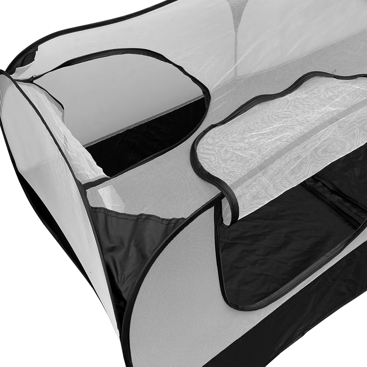 Small Animal Playpen Enclosure - Large Portable Chicken Run Coop for Indoor & Outdoor Use - Mobile Pet Cage Pen for Puppy, Kitten & Rabbits