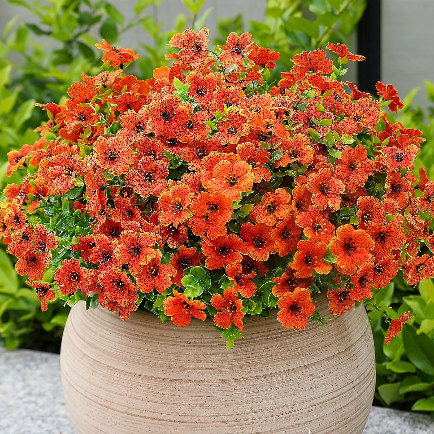 12 UV-Resistant Faux Mums Bundles for Year-Round Outdoor Decor