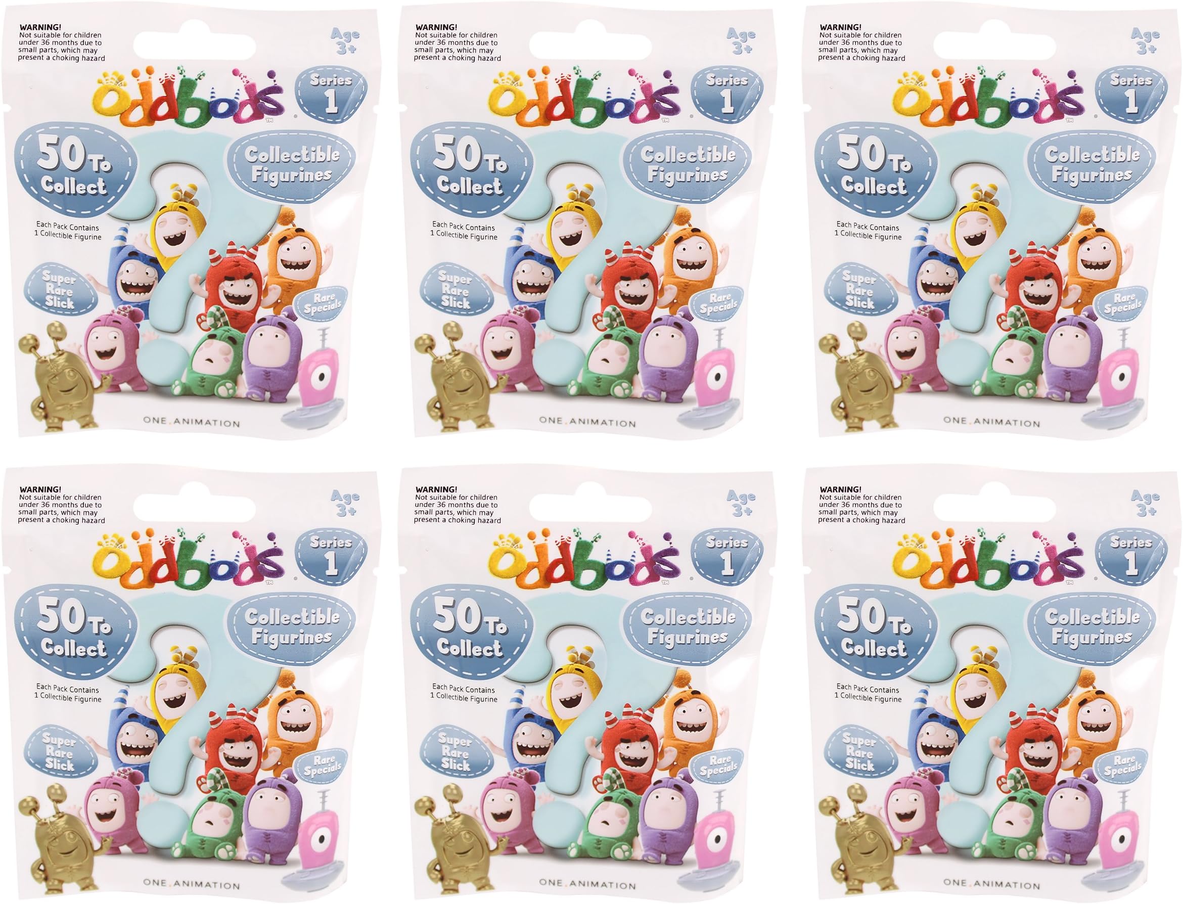 Oddbods Collectible Figurines (Pack of 6)