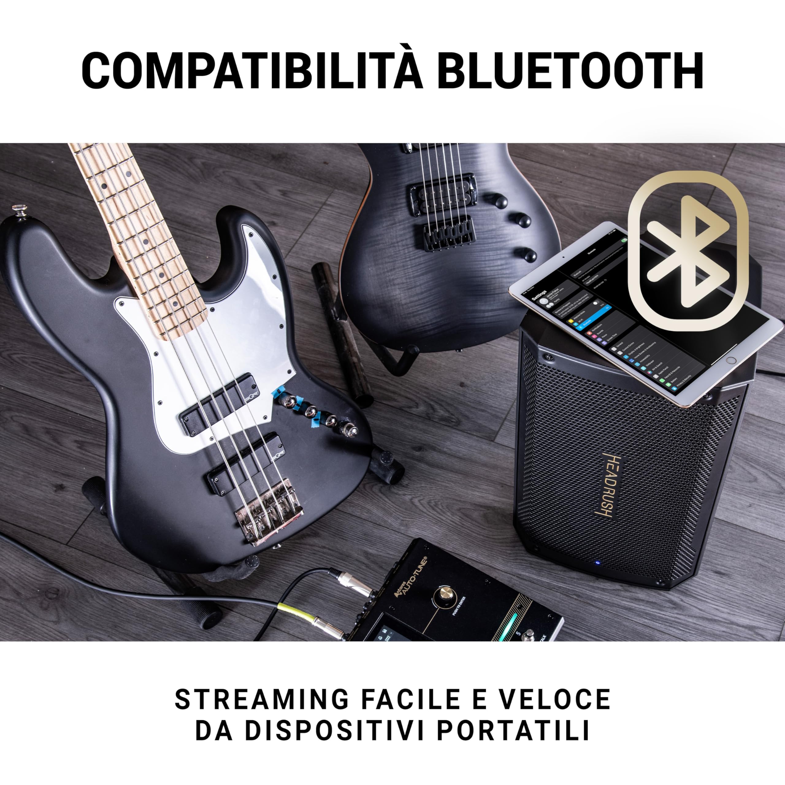 HeadRush Core e FRFR108 MK2 - Pedaliera multieffetto e amp-modeler per chitarra e voce, e 8-inch ampli da 2000W per chitarra e basso con Bluetooth