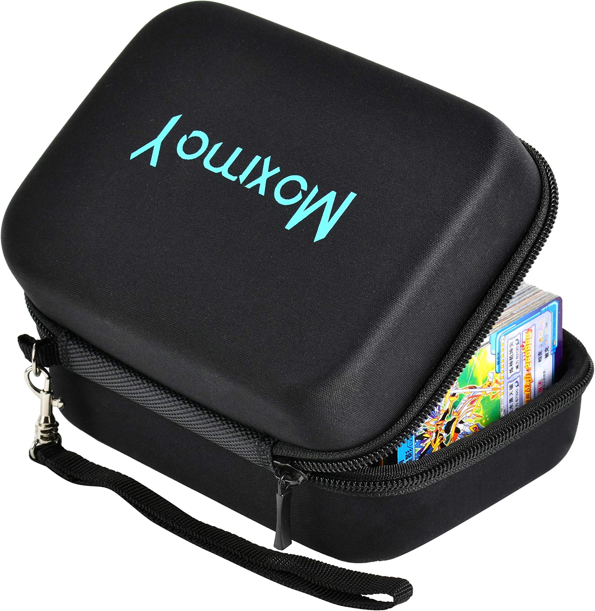 MOXMAY Card Holder Carring Case for Pokemon Trading Cards Hold Up to 400 Cards with Hand Strap