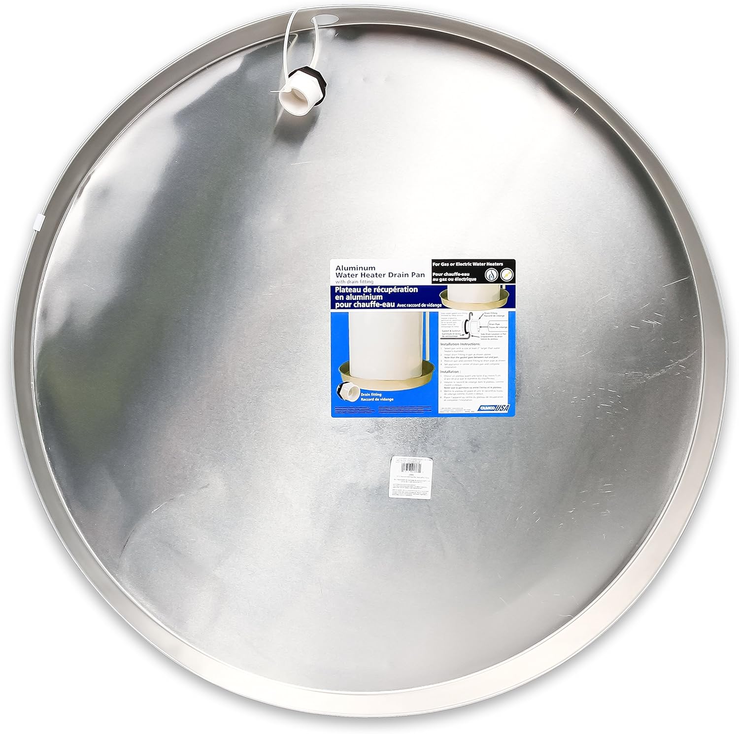Camco Camper/RV Water Heater Drain Pan Features HeavyDuty Aluminum Design & Fits