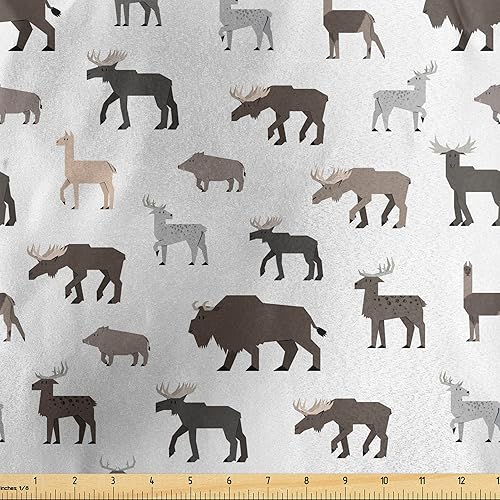 Miniatura 69 de Lunarable Tela suculenta de The Yard, flores en acuarela estilo pintura coloridas flores de primavera tema de jardinería, tela de microfibra