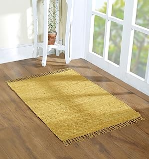 Cotton Rag Rug 24x36'' | 2x3' Multicolor Area Rugs- Hand Woven Washable ...