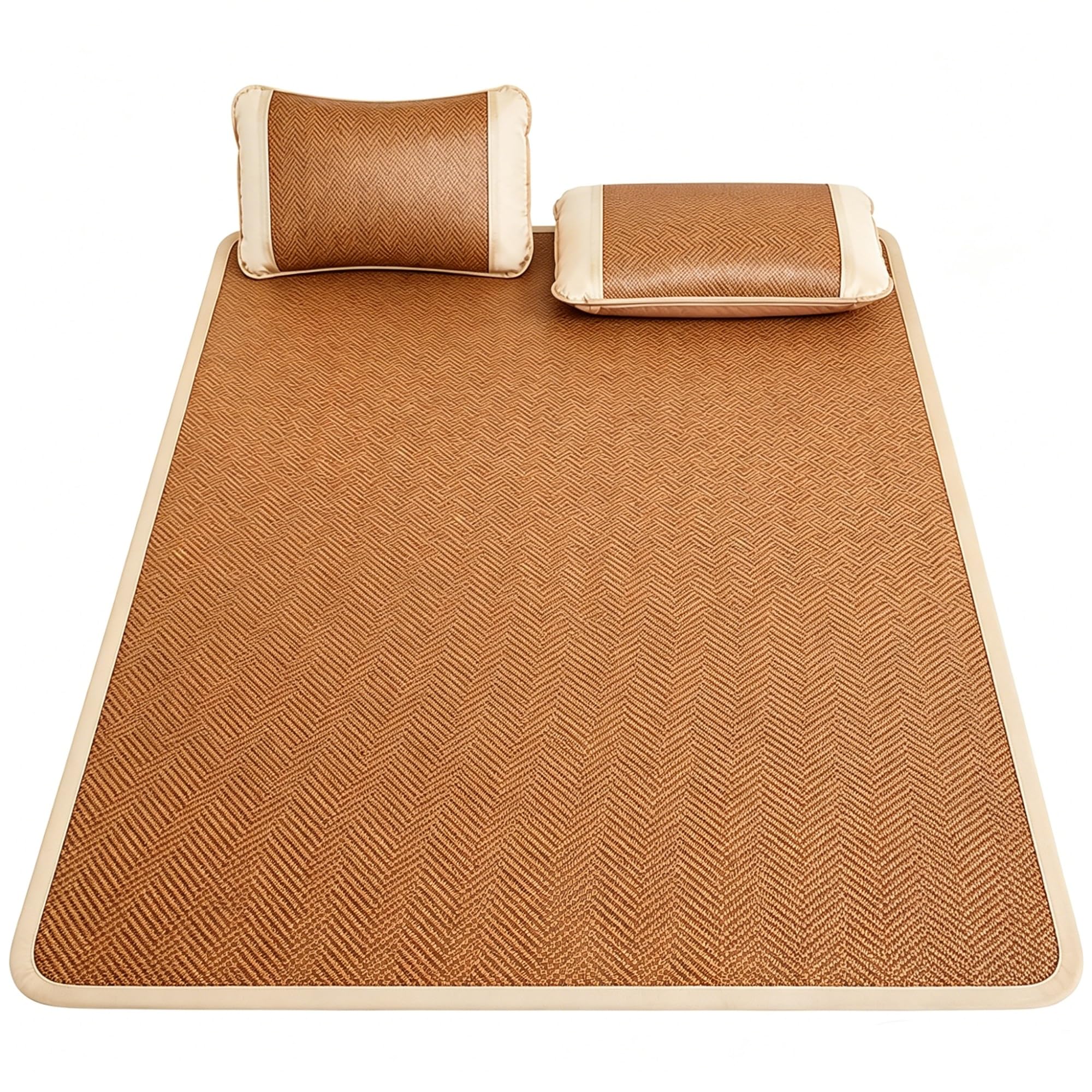 Almohadilla de bambú plegable de verano esterilla para dormir cubrecolchón transpirable 200x220
