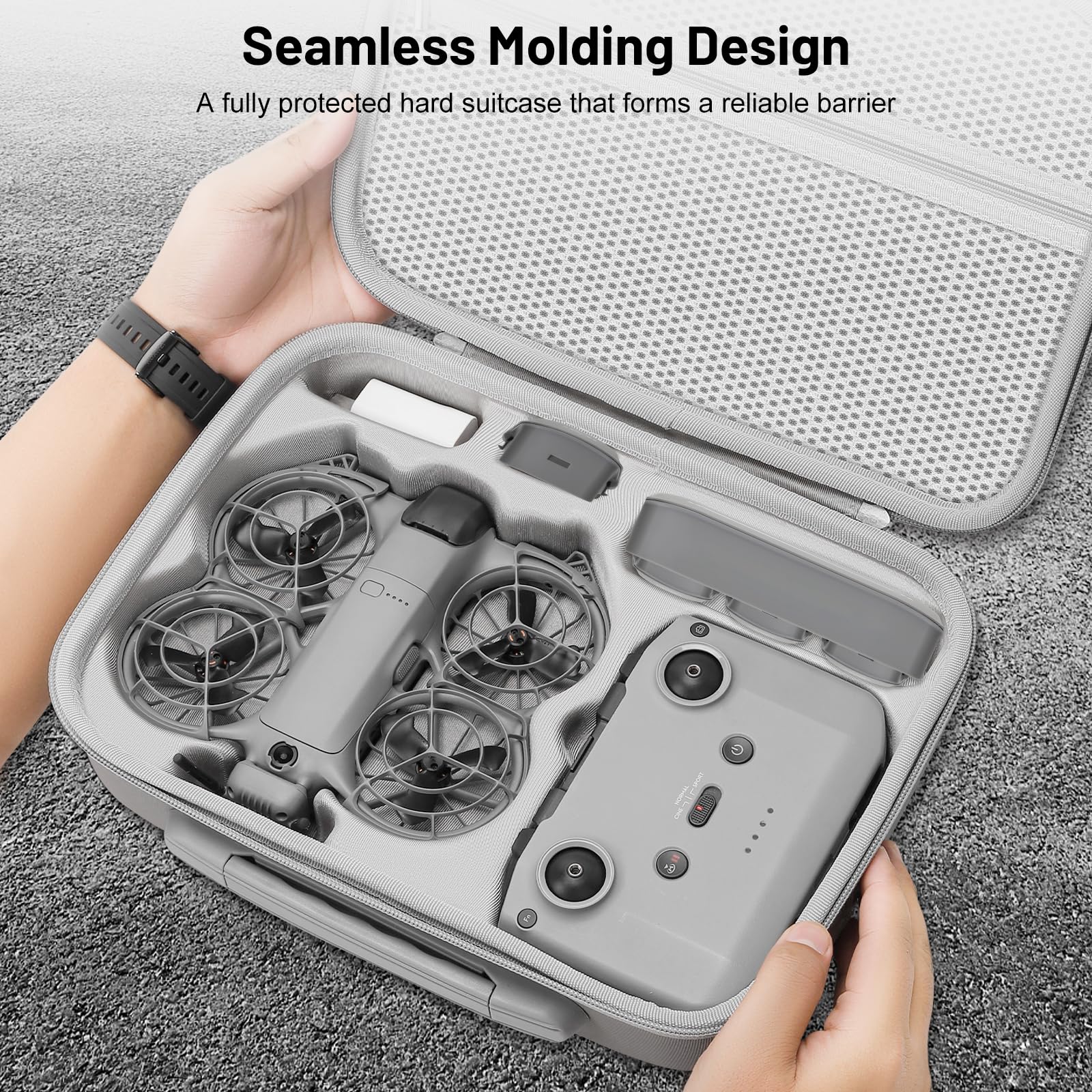 Bolsa para dji Neo 2 Case, Funda para dji Neo 2 Fly More Combo Accesorios Estuche, Bolsa de Transporte para Controlador RC-N3/Batería Neo2, para Dron