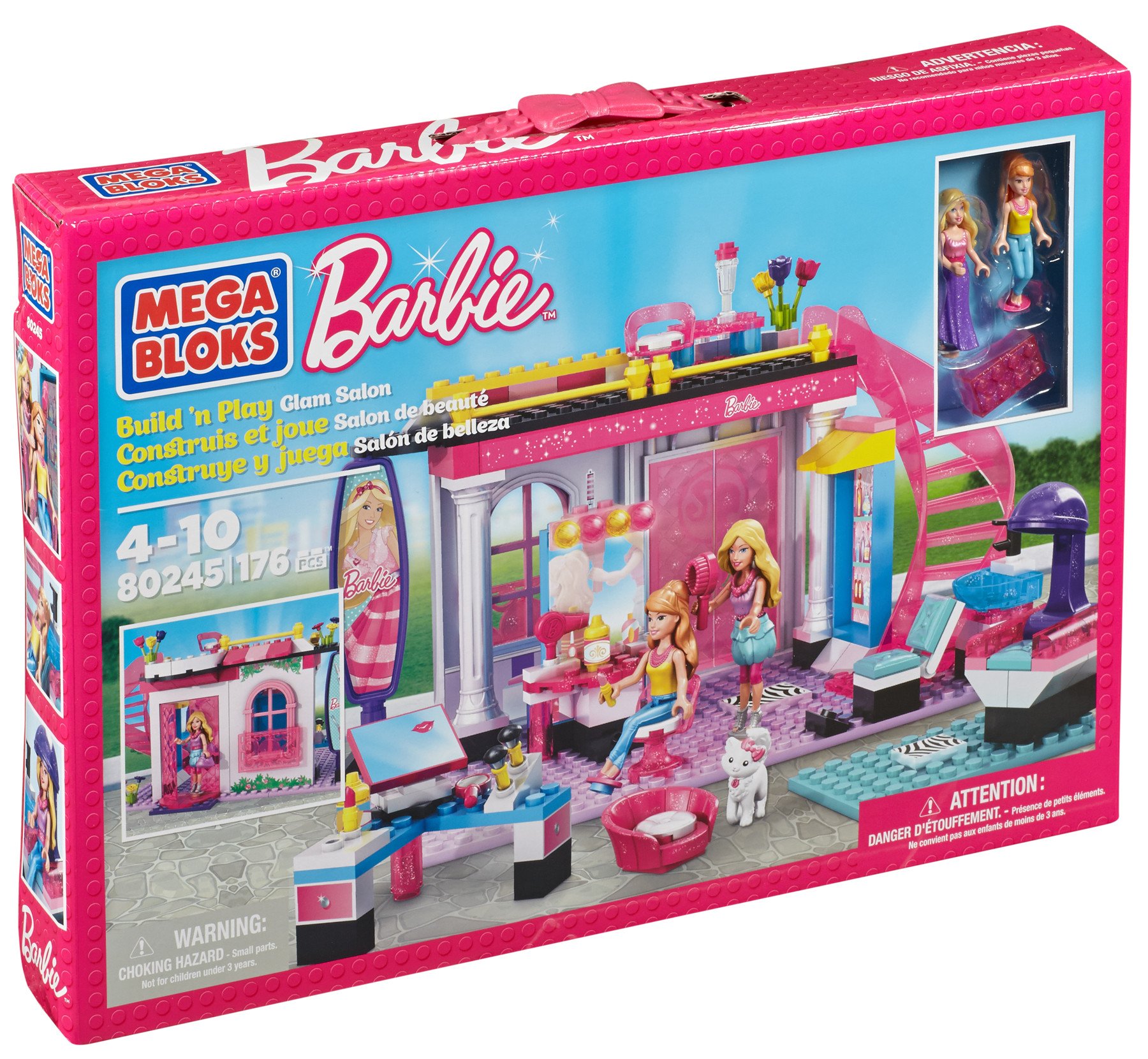 Mega Bloks Barbie Build N Play Glam Salon : Amazon.co.uk
