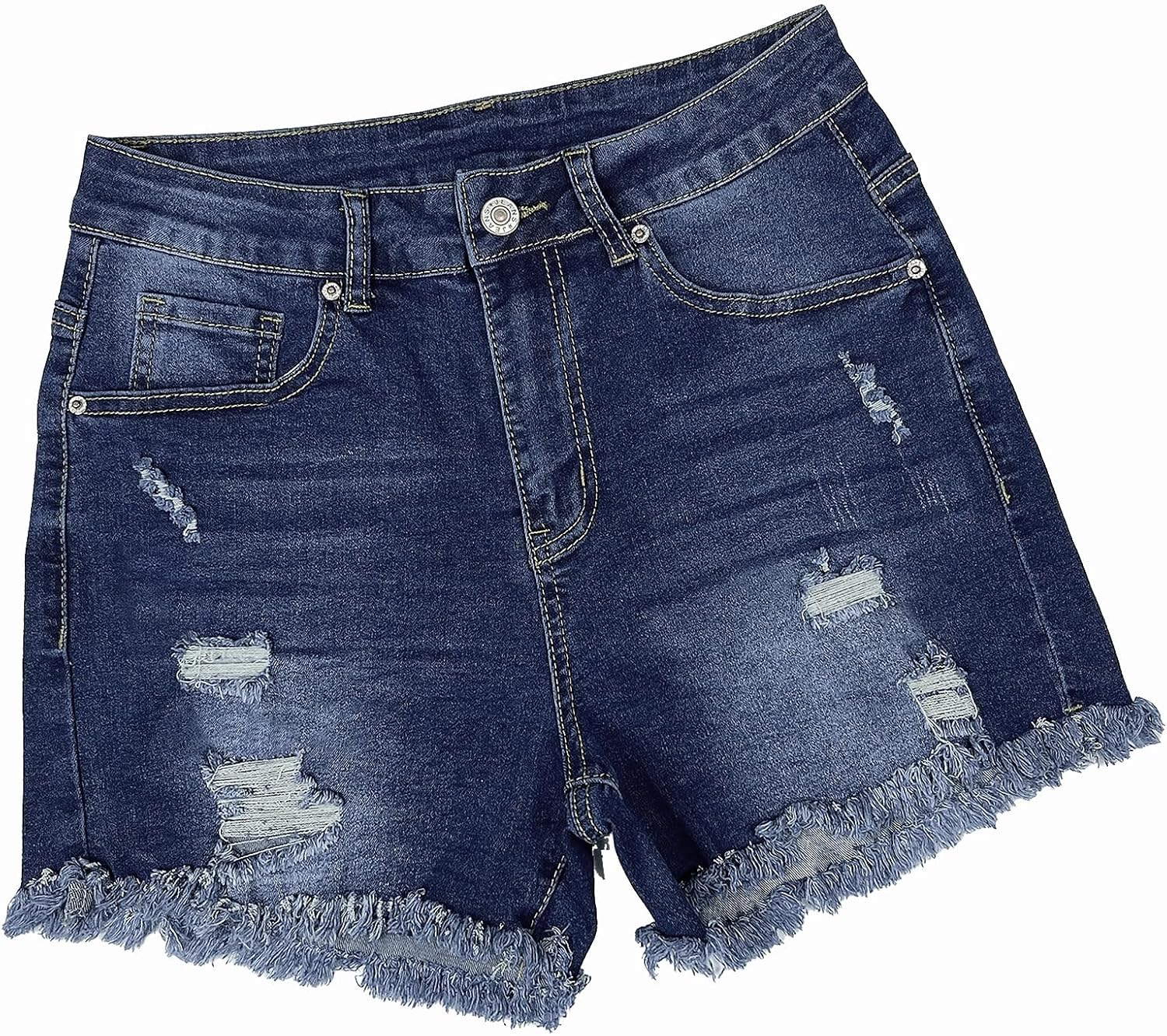 Women's Ripped Jeans High Waist Stretch Skinny Jean Destroyed Denim Plus Size Shorts for Women - Image 4