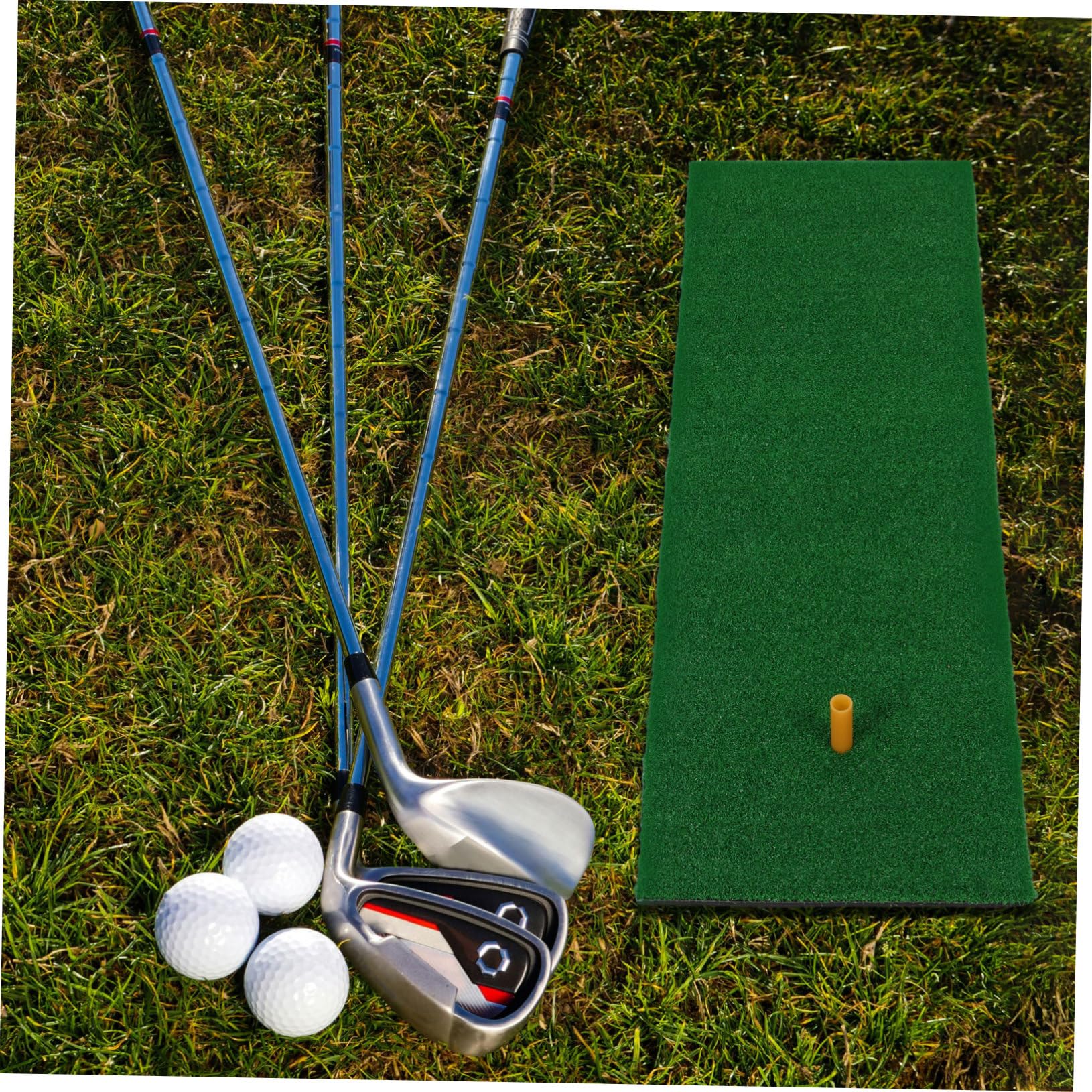 Gogogmee Golf Practice Mat Golfing Turf for Backyard Indoor Use Durable Sbr Material for Golf Swing Putting Training Portable Golfing Aid