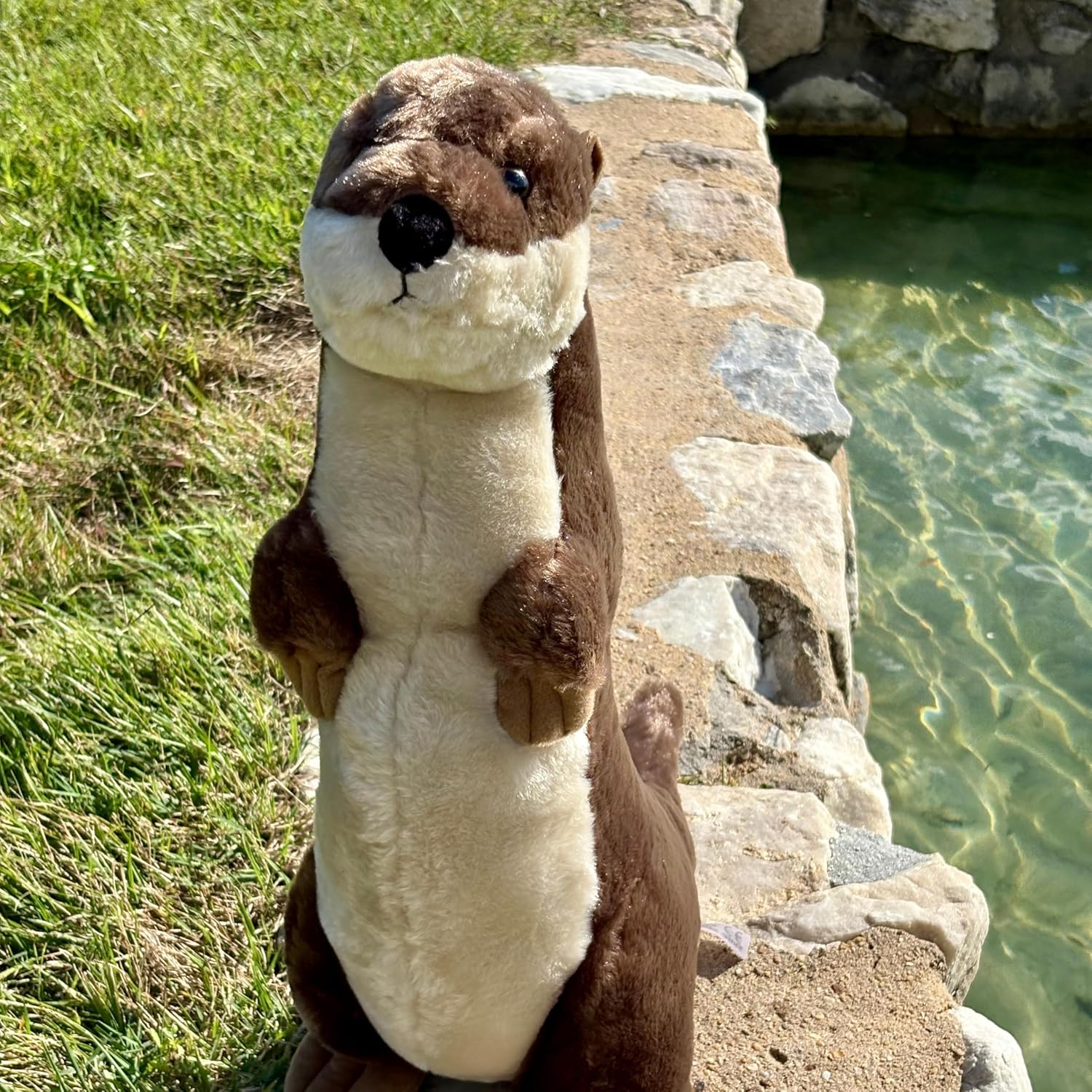 The Petting Zoo, River Otter Stuffed Animal, Gifts for Kids, Standing River Otter Plush Toy 20 inches