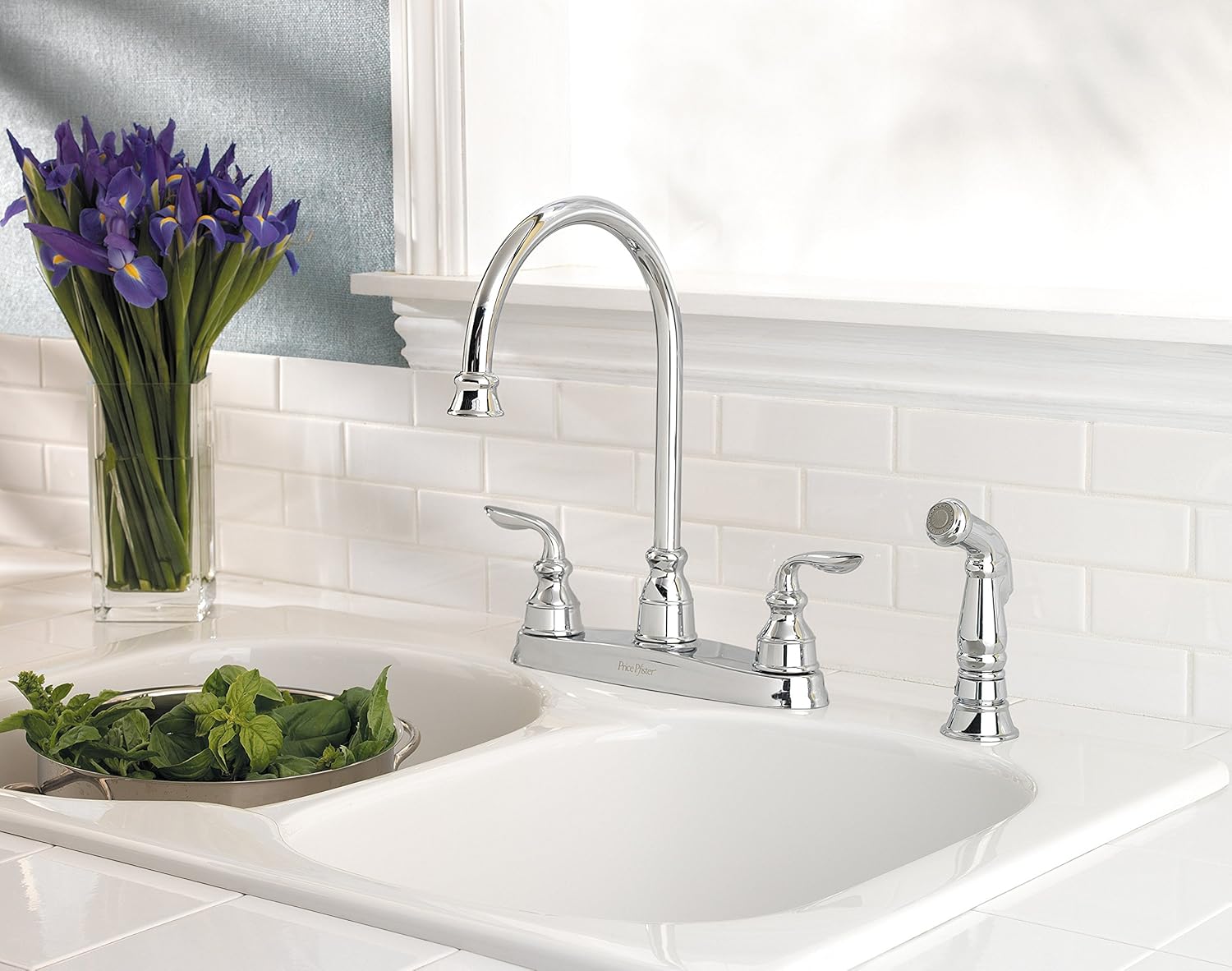 Promo 40% OFF Pfister LF0364CBC Avalon 2-Handle Kitchen Faucet with Side Spray, Polished Chrome, 1.8 gpm Get Discount 70% Price Pfister LF0364CBC Avalon 2-Handle Kitchen Faucet with Side Spray, Polished Chrome, 1.8 gpm