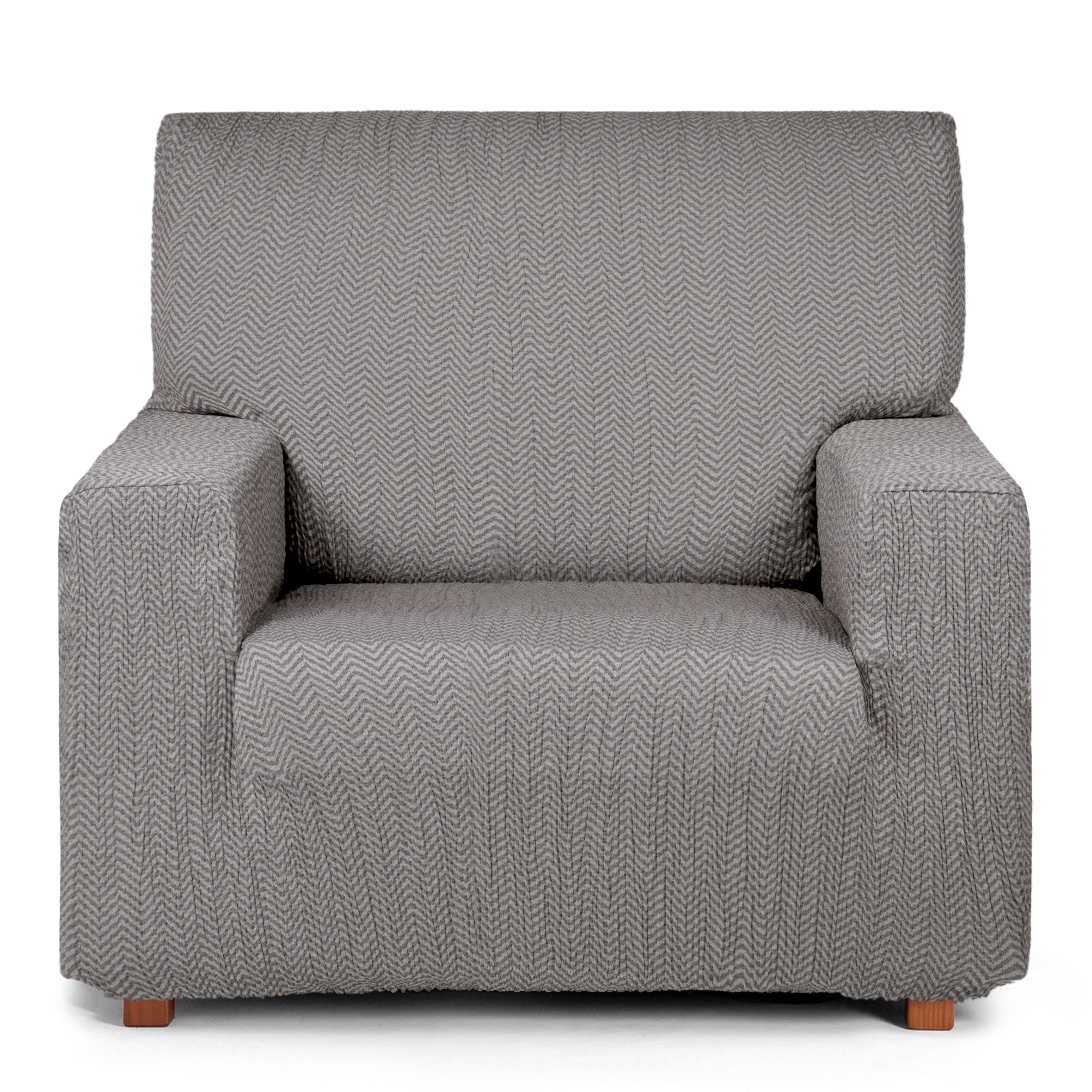 Eysa Luz Elastic Sofa Cover 1 Seater Grey