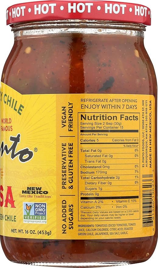 Salsa Picante El Pinto, 16 Onzas (Paquete de 6) miniatura 2