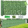 Artificial Ivy Fence Screening, 3M X 1M Garden Screening with 100pcs Zip Ties,Garden Screening Roll,Ivy Trellis Screening,Artificial Leaf Trellis,Foliage Wall Panel,UV Resistant
