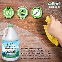 Vista 22 de Nature's Freedom Peróxido de hidrógeno al 12%, H2O2 de grado alimenticio y agua purificada solamente, solución de 2 galones