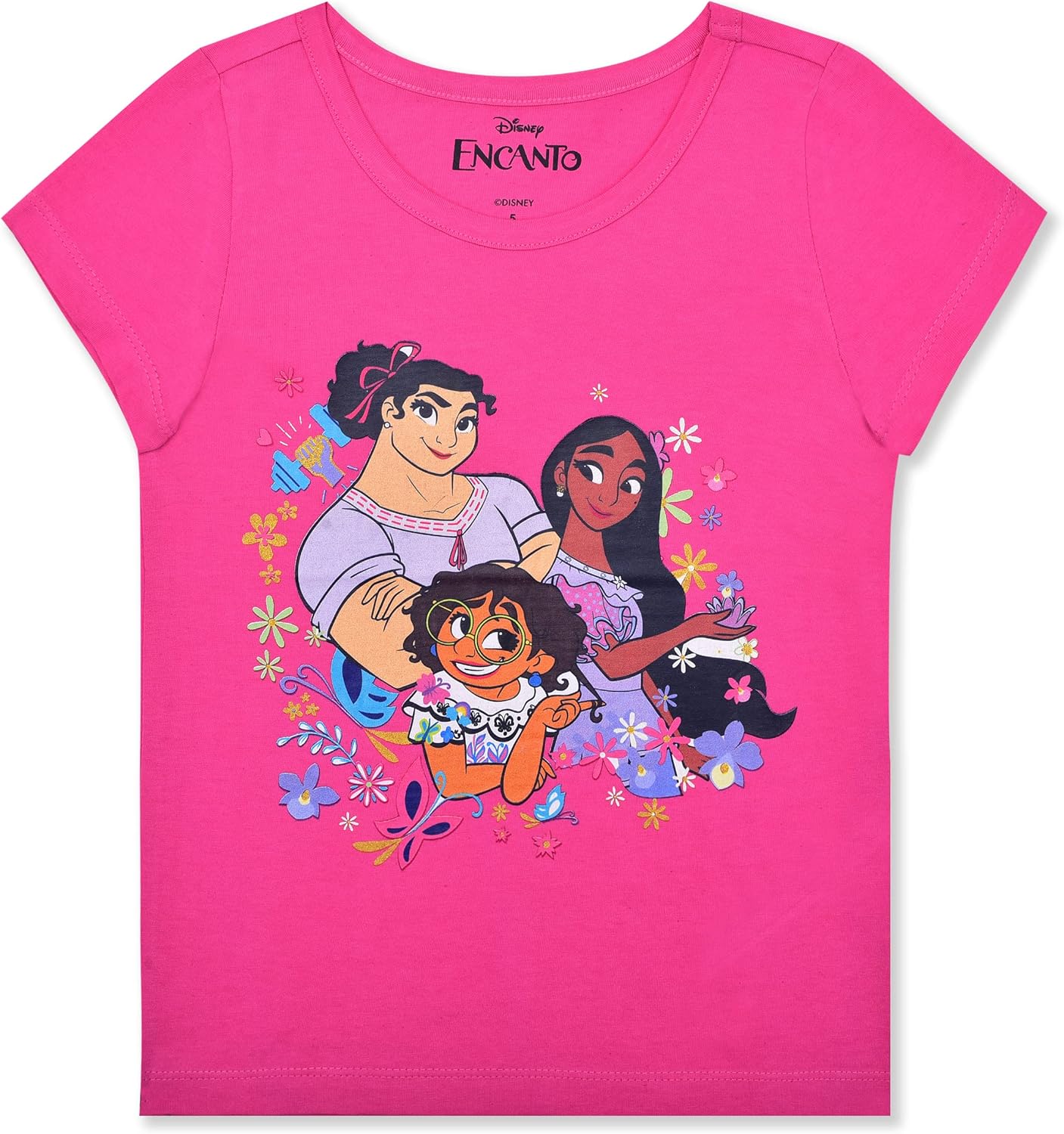 Disney Encanto - Camiseta para niñas pequeñas, niños pequeños y niños grandes, color rosadorado