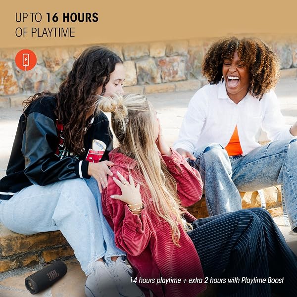 JBL Flip 7, Enceinte Bluetooth Portable sans Fil, 16 Heures d’autonomie, étanche IP68, résistante à la poussière et aux Chocs, Son JBL Pro avec IA Boost, Connexion Multi-Enceintes Auracast, Noir - 3
