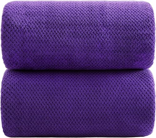 Miniatura 33 de YTYC Toallas, toallas de baño de gran tamaño de 39 x 78 pulgadas para adultos, toallas de baño de lujo, juegos extra grandes para baño, microfibra