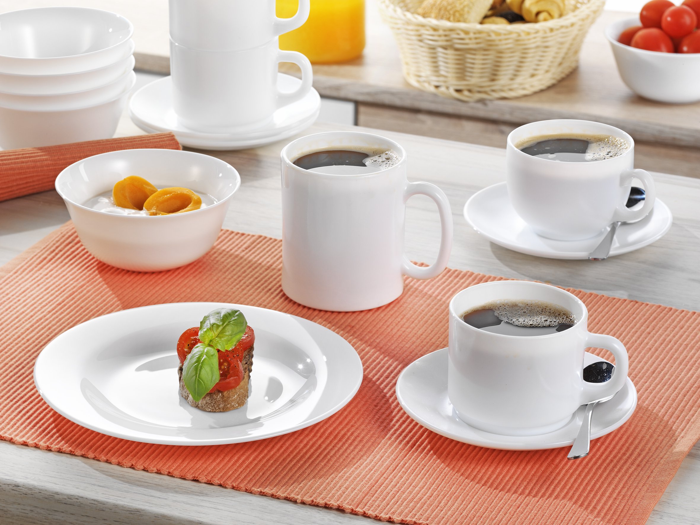 Esmeyer 6er Set Platzteller Evolution Placa de Carga, Blanco, 31 cm, 6 Unidades
