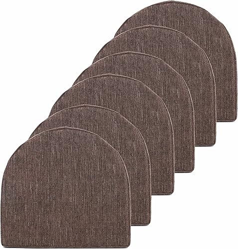 Sweet Home Collection Cojines para silla 100% de espuma viscoelástica de alta densidad en forma de U de 17 x 16 pulgadas, funda de asiento trasero