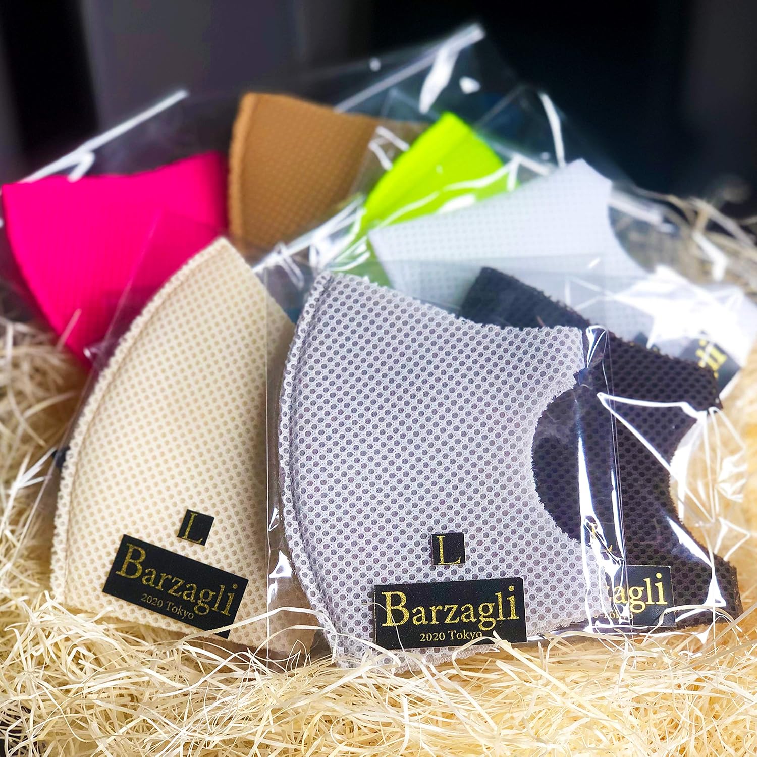 Amazon Barzagli Zero バルザーリ ゼロ ライトグレー L メッシュフェイスカバー 日本製 ユニセックス 夏用 熱中症対策 スポーツ アスリート 洗える 涼しい 通気性 防菌 防臭 軽量 ノーブランド品 布マスク